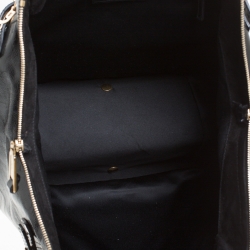 Yves Saint Laurent Black Patent Leather Downtown Tote