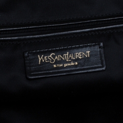 Yves Saint Laurent Black Patent Leather Downtown Tote