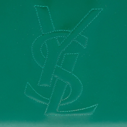 Pre Owned Yves Saint Laurent Green Patent Leather Belle De Jour Clutch
