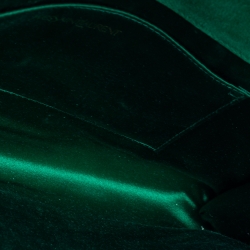 Pre Owned Yves Saint Laurent Green Patent Leather Belle De Jour Clutch