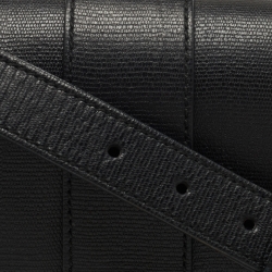 Pre Owned Yves Saint Laurent Black Leather Chyc Shoulder Bag