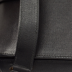 Pre Owned Yves Saint Laurent Black Leather Chyc Shoulder Bag