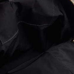 Pre Owned Yves Saint Laurent Metallic Grey Leather Satchel