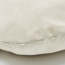 Pre Owned Yves Saint Laurent White Suede and Leather Fringe Mombasa Hobo