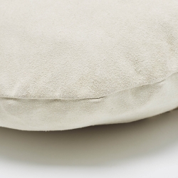 Pre Owned Yves Saint Laurent White Suede and Leather Fringe Mombasa Hobo