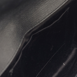 Pre Owned Yves Saint Laurent Black Leather Y Line Clutch