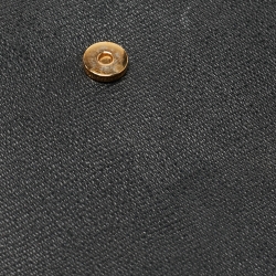 Pre Owned Yves Saint Laurent Black Leather Y Line Clutch