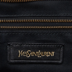 Pre Owned Yves Saint Laurent Grey Leather Large Cabas Chyc Tote