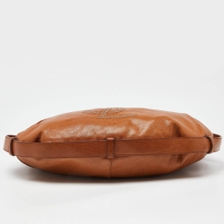 Pre Owned Yves Saint Laurent Brown Leather Mombasa Hobo 