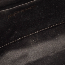 Yves Saint Laurent Metallic Leather Belle De Jour Flap Clutch
