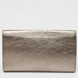 Yves Saint Laurent Metallic Leather Belle De Jour Flap Clutch