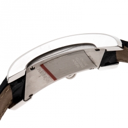 Pre Owned Yves Saint Laurent Black Stainless Steel Rive Gauche Women's Wristwatch 17 mm