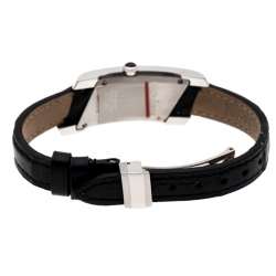 Pre Owned Yves Saint Laurent Black Stainless Steel Rive Gauche Women's Wristwatch 17 mm