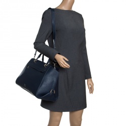 Zac Zac Posen Blue Leather Tote