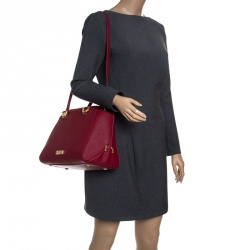 Zac Zac Pozen Red Leather Tote