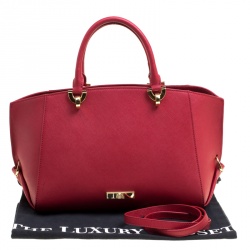 Zac Zac Pozen Red Leather Tote