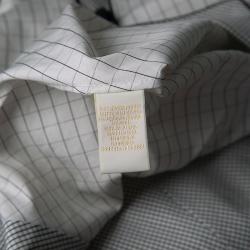 Zac Posen Monochrome Checked Poplin Sleeveless Blouse S