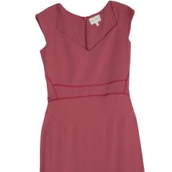 Zac Posen Satin Trimmed Crepe Gown S