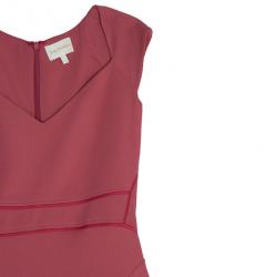 Zac Posen Satin Trimmed Crepe Gown S