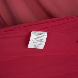 Zac Posen Satin Trimmed Crepe Gown S