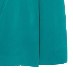 Zac Posen Stretch-silk Pleated Detail Cocktail Dress M