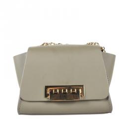 Leather crossbody bag Zac Posen Grey in Leather - 26134511