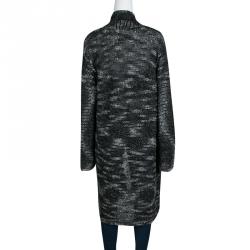 Zadig and Voltaire Monochrome Alpaca Open Front Celiya Yu Long Cardigan M