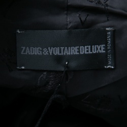 Zadig and Voltaire Beige Lurex Detail Leather Trim Detail Victana Deluxe Blazer M