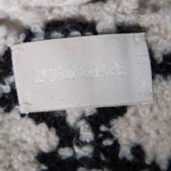 Zadig and Voltaire Cream Crochet Knit Merino Wool Open Front Pix Hook Cardigan M