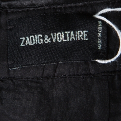 Pre Owned Zadig and Voltaire Black Sequined Jasmi Mini Skirt M