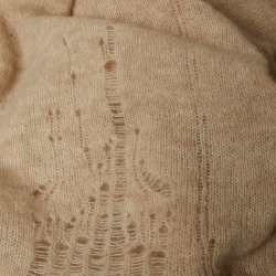 مملوكة مسبقًا Zadig & Voltaire Beige Distressed Knit Cardigan M/L