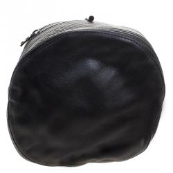 Pre Owned Zadig and Voltaire Black Quilted Leather Bobo Drawstring Bucket Bag