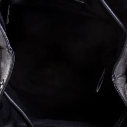 Pre Owned Zadig and Voltaire Black Quilted Leather Bobo Drawstring Bucket Bag