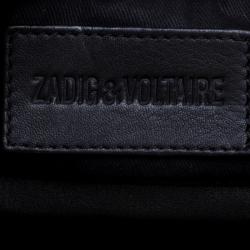 Pre Owned Zadig and Voltaire Black Quilted Leather Bobo Drawstring Bucket Bag