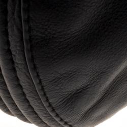 Pre Owned Zadig and Voltaire Black Quilted Leather Bobo Drawstring Bucket Bag