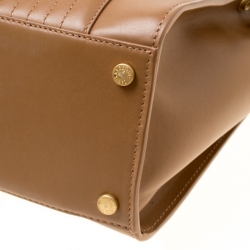 Zadig and Voltaire Brown Leather Medium Candide Top Handle Bag