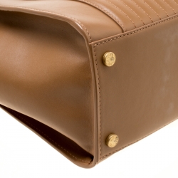 Zadig and Voltaire Brown Leather Medium Candide Top Handle Bag