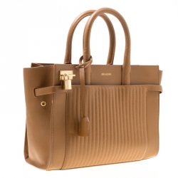 Zadig and Voltaire Brown Leather Medium Candide Top Handle Bag