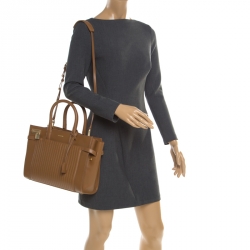 Zadig and Voltaire Brown Leather Medium Candide Top Handle Bag