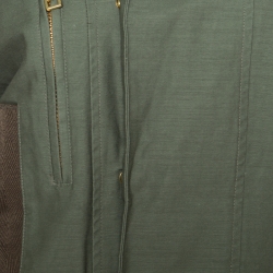 Zadig and Voltaire Military Green Applique Detail Karma Spi Jacket M