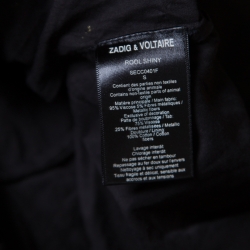 مملوكة مسبقًا فستان زادك آند فولتير كريب لوريكس نوار مكشكش S