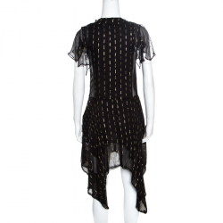 مملوكة مسبقًا فستان زادك آند فولتير كريب لوريكس نوار مكشكش S