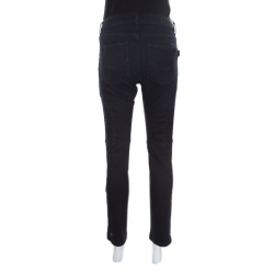 Pre Owned Zadig and Voltaire Indigo Washed Trim Effect Straight Fit Evron Jeans M 