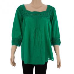 Pre Owned Zadig & Voltaire Crochet Cotton Top M