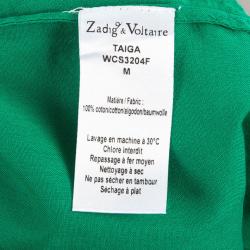 Pre Owned Zadig & Voltaire Crochet Cotton Top M