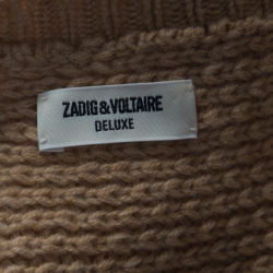 Pre Owned بلوفر زادك آند فولتير كيمونو كشمير بيج M