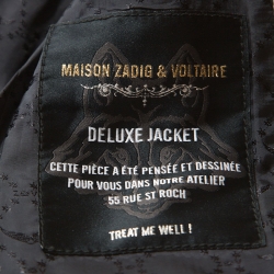 Pre Owned Zadig and Voltaire Beige Leopard Print Jacquard Volly Leo Blazer S