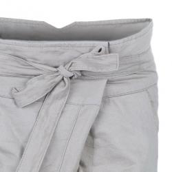 Pre Owned Zadig & Voltaire Plumo Two-Tone Cropped Pants XS