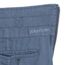 Pre Owned Zadig & Voltaire Plumo Cropped Pants S