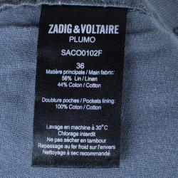 Pre Owned Zadig & Voltaire Plumo Cropped Pants S